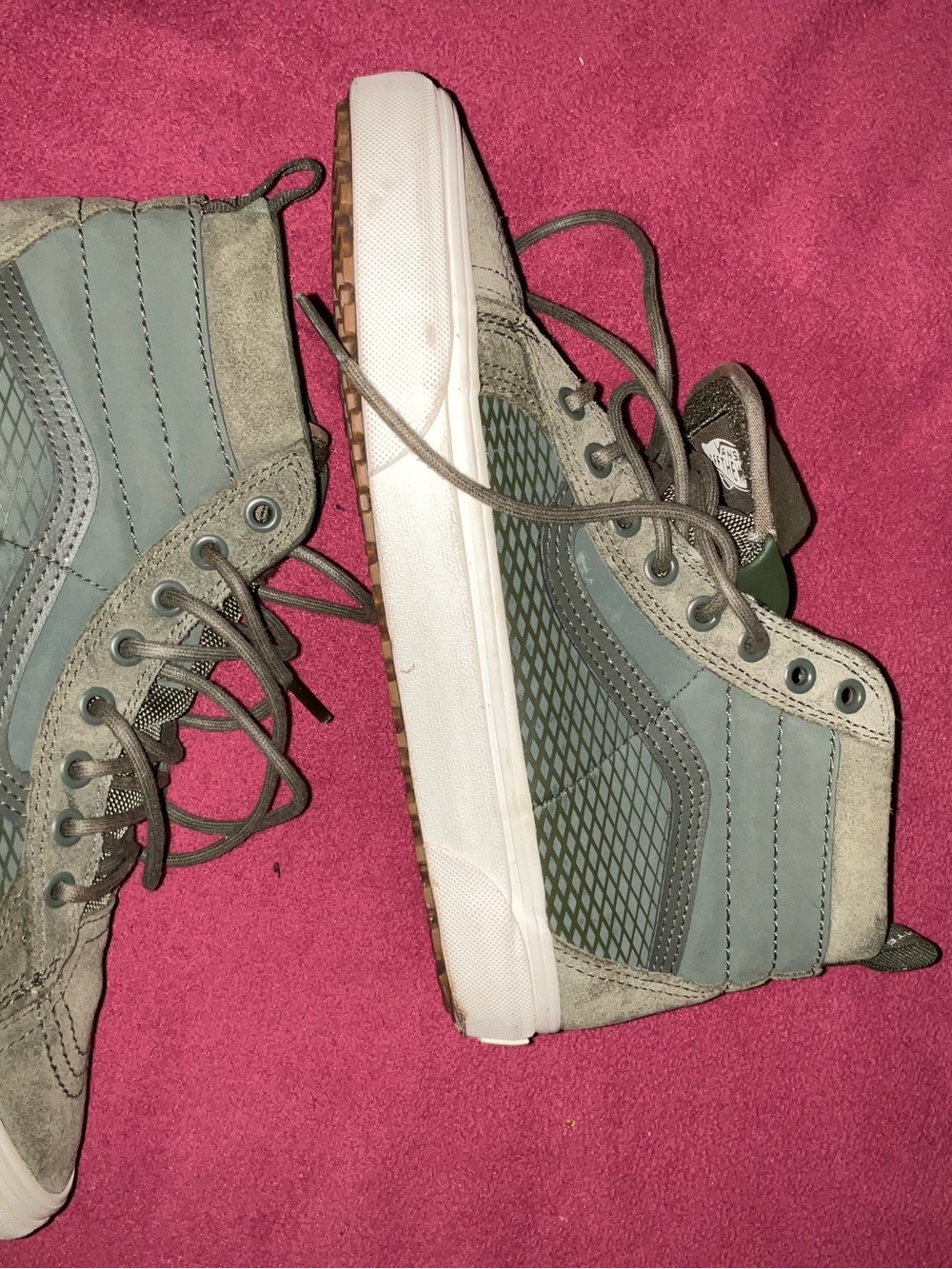 Vans Men's High-Top Athletic Shoes in Gray